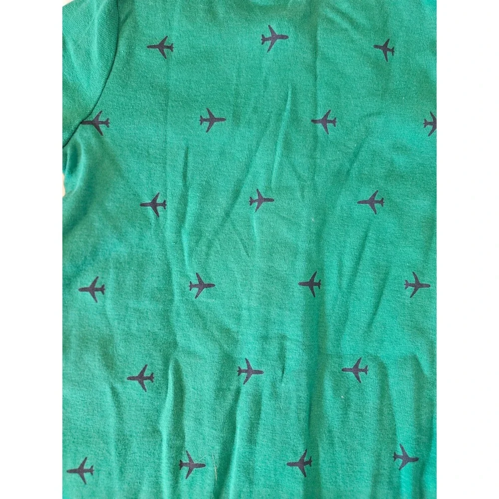 CARTERS - BABY BOY PLANE SNAP-UP ROMPER, GREEN 24 months